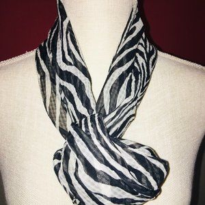 FIRM PRICE!  Zebra Print Infinity Scarf